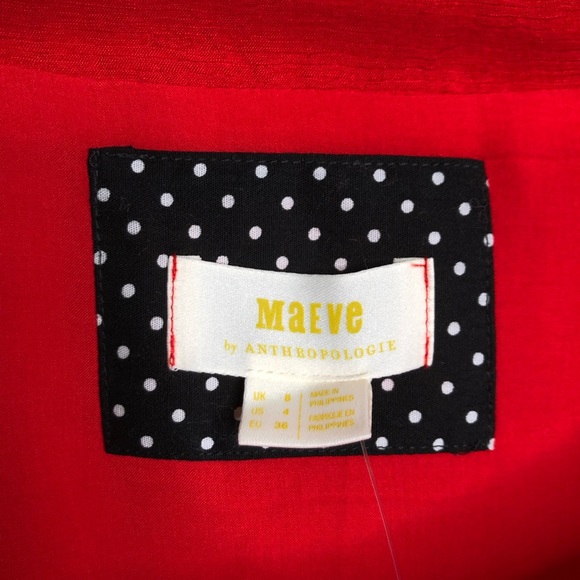 NWT Anthropologie Maeve Red Juliet Corsete… - Picture 5 of 8